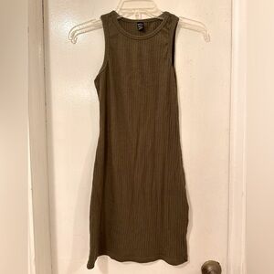 SHEIN army green dress